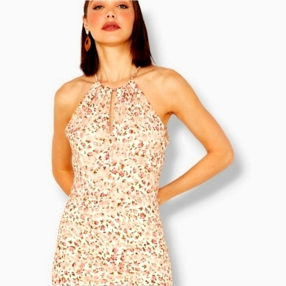 Sage Dresses & Skirts - SAGE THE LABEL Four Letters Floral Lace Midi Dress Cream